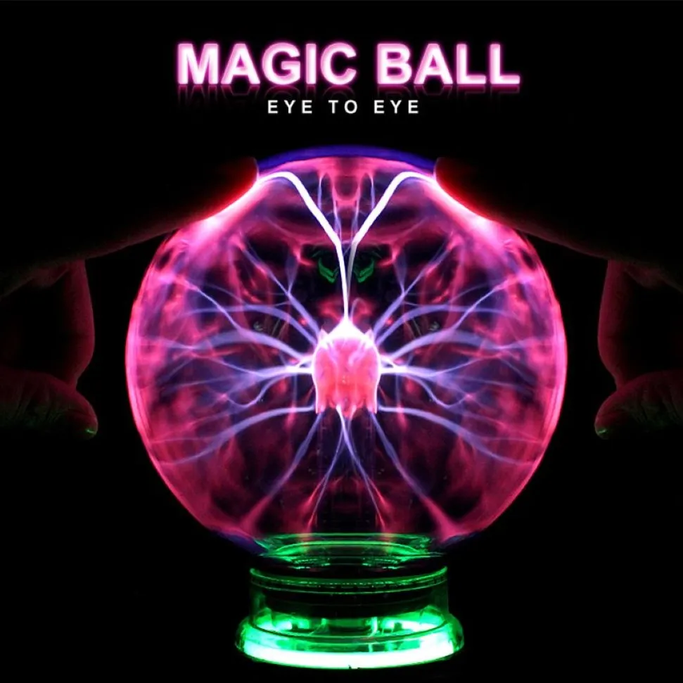 Novel Magic Plasma Ball Light 3 4 5 6 Inch Night Light Christmas Kids Gift Glass Plasma Lamp Party Decor Table Lights 201028279q