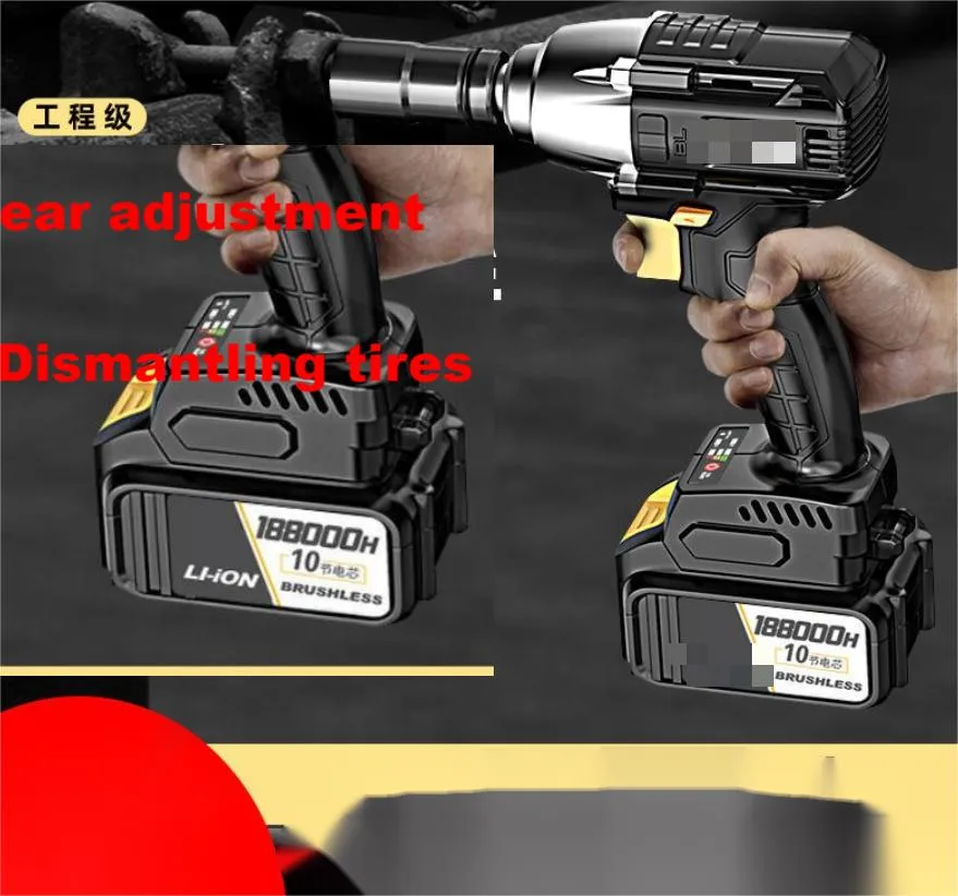 Electric drill eight in one cordless screwdriver, hammer, impact wrench, angle grinder, Circular inflator, lithium battery droplet D Dhhfb