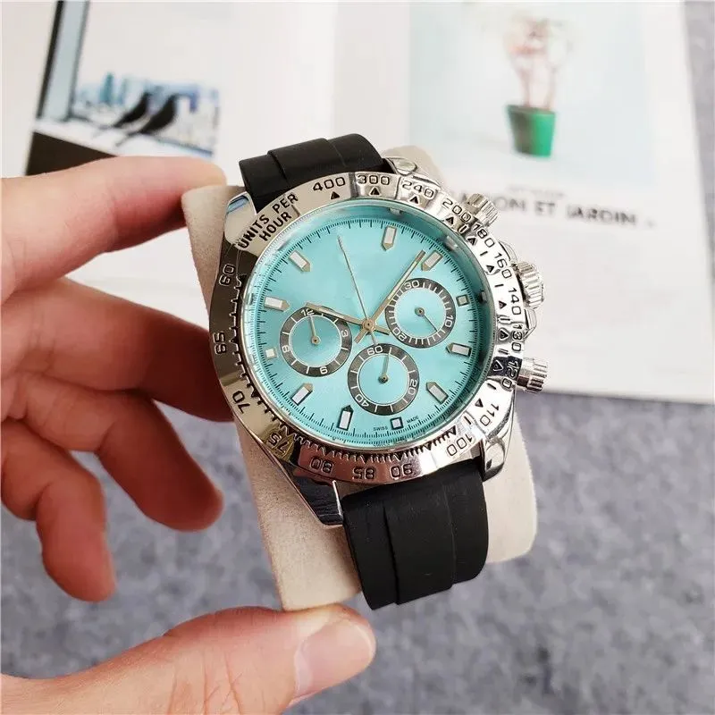 En saffierhorloges Designer glazen horloge Quartz Kwaliteit Mode Paar Hoog met herendoos Luxe Oekbh