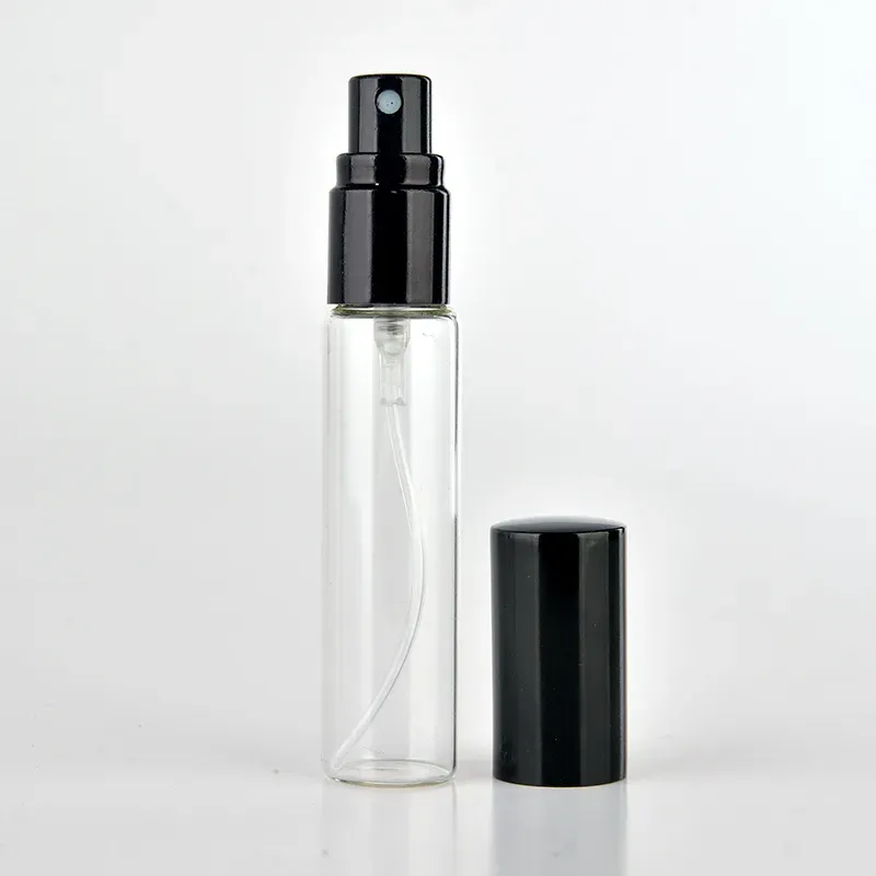5ML 10ML 15ML Refillable Sample Glass Perfume Bottle Transparent Fragrance Container for Essential Oil