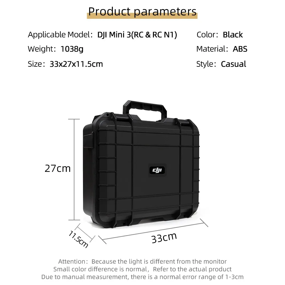 DRONES DJI MINI 3 Pro Storage Bag Explosion Proof Box Det vattentäta hårda skalet är säkert EVA -stötsäkert foder 2022