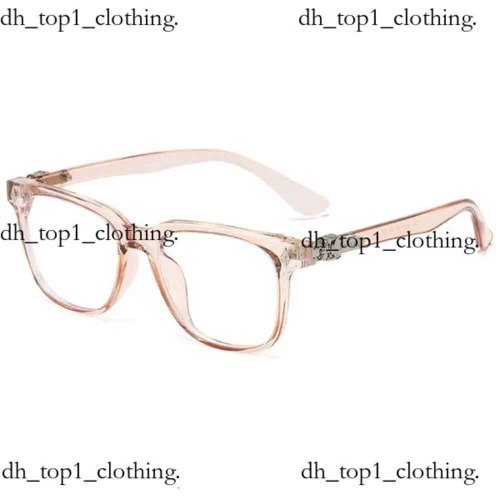 Designer ch Cross Glasses Frame Chromes Märke Solglasögon för män Kvinnor Trendiga runda ansikte Eye Male Protection Eyeglass Frames Heart Chromees Hearts 852