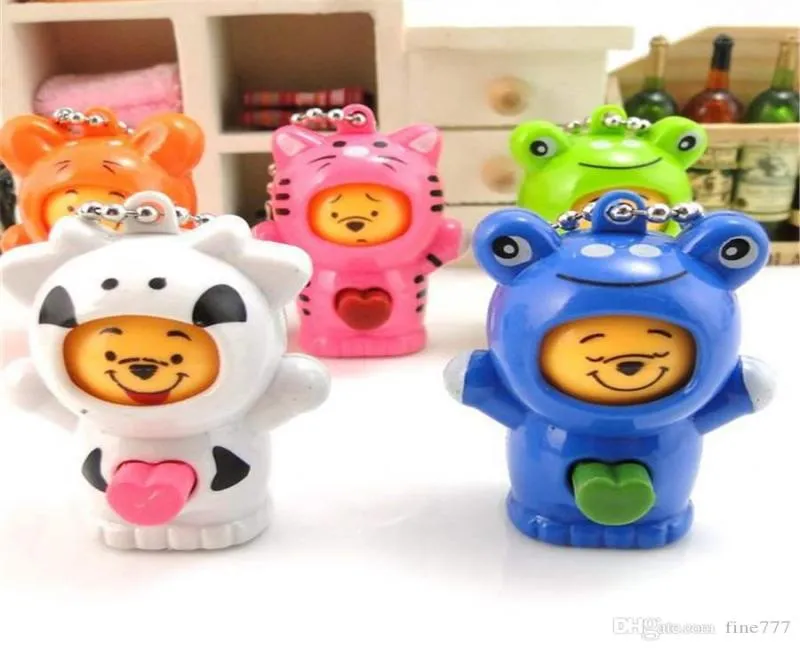 Cute change face bear doll cartoon keychain creative gift pendant gift new strange toy toy4016413