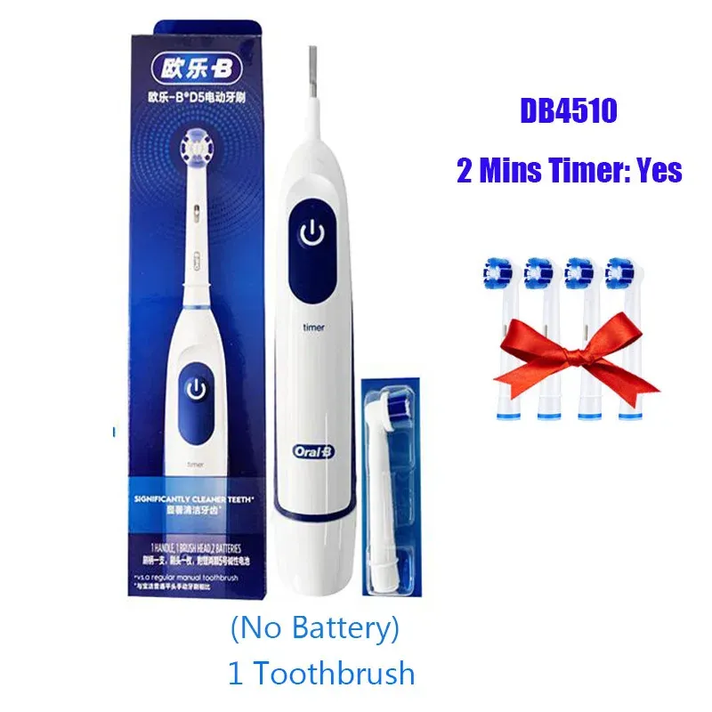 Cabeças orais b db5510 escova de dentes elétrica adulta escova de dentes de dentes de dentes 1 suporte 1 de dentes caluniados cabeças de escova