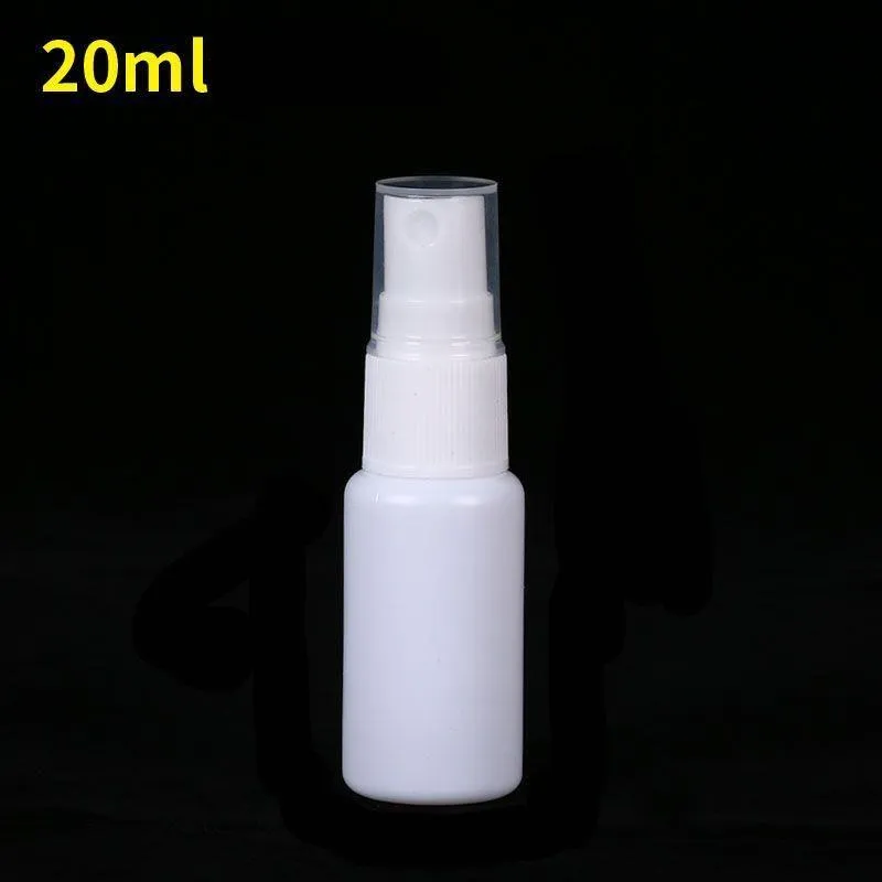 20ml 066oz Fine Mist Mini White Spray Bottles with Pump Spray Cap for Essential Oils, Travel, Perfumes Reusable Empty Plastic Bottles X Vesi