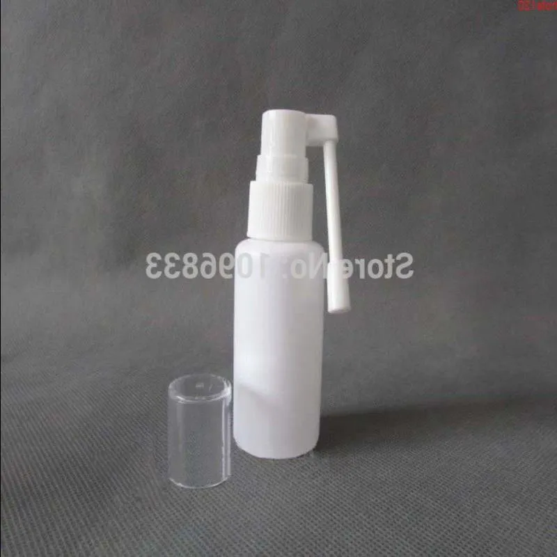 20ML Nasal Spray Bottle with Rotating Elephant Trunk, White Plastic 20CC, Medical Liquid Packing Bottle,100PCS/Lothood qty Jqakc