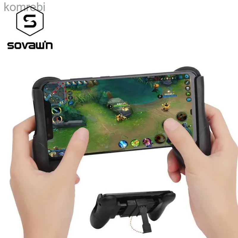 وحدة التحكم في الألعاب joysticks gamepad portable for pubg mobile gaming controller مقبض مقبض قبضة لعبة iPhone Android الذكية 4.5-6 بوصة L24312