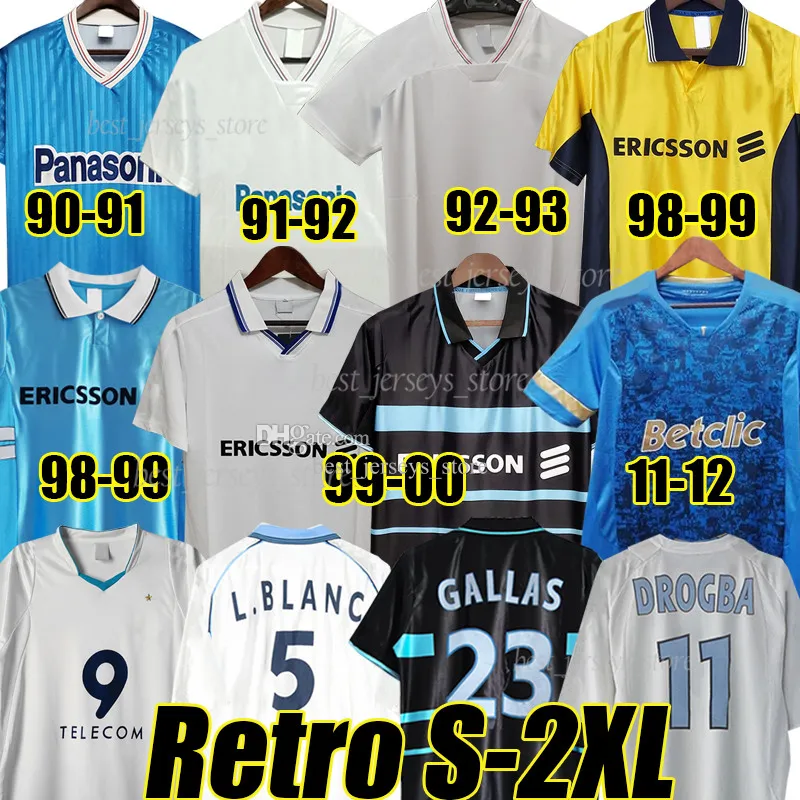 DROGBA DESCHAMPS PIRES Maillot de foot MarsEiLles retro camisas de futebol 1990 91 92 93 98 99 2000 03 04 11 12 clássico vintage camisa de futebol BOLI PAYET PAPIN BALR uniformes