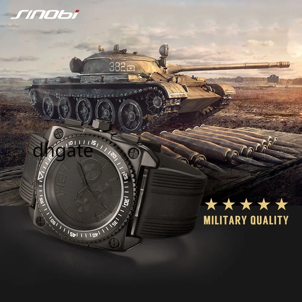 2024 Reloj De Hombres, Relojes Militares Retro De Sinobi, Reloj De