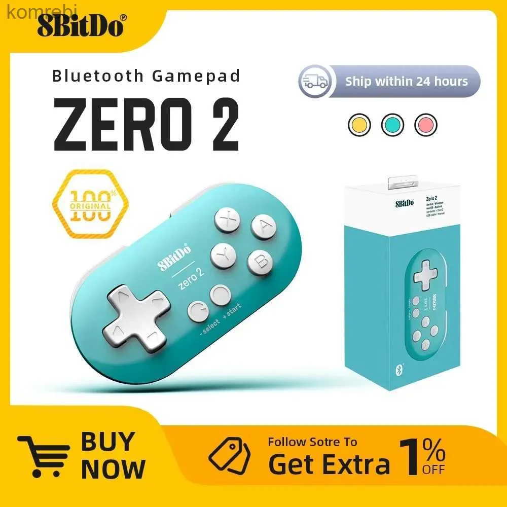 Игровые контроллеры Джойстики 8Bitdo Zero 2 Bluetooth-контроллер для Nintendo Switch Windows Android MacOS Raspberry Pi Мини-геймпад L24312