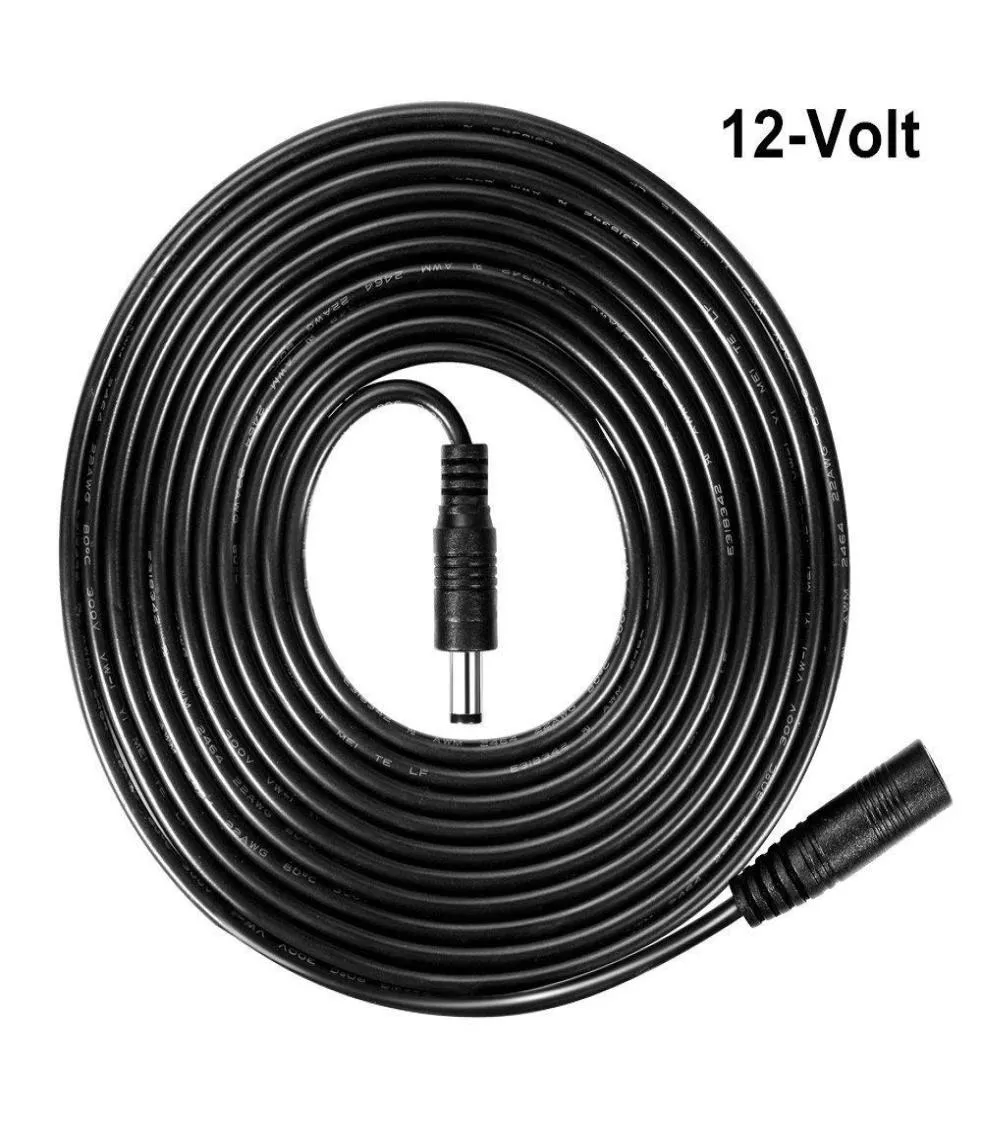 12V DC Extension Cable 55mm21mm Male Female Power Cord Cable 1m 2m 3m 5m 10m Extend Wire For LED Power Adapter CCTV Camera2518127