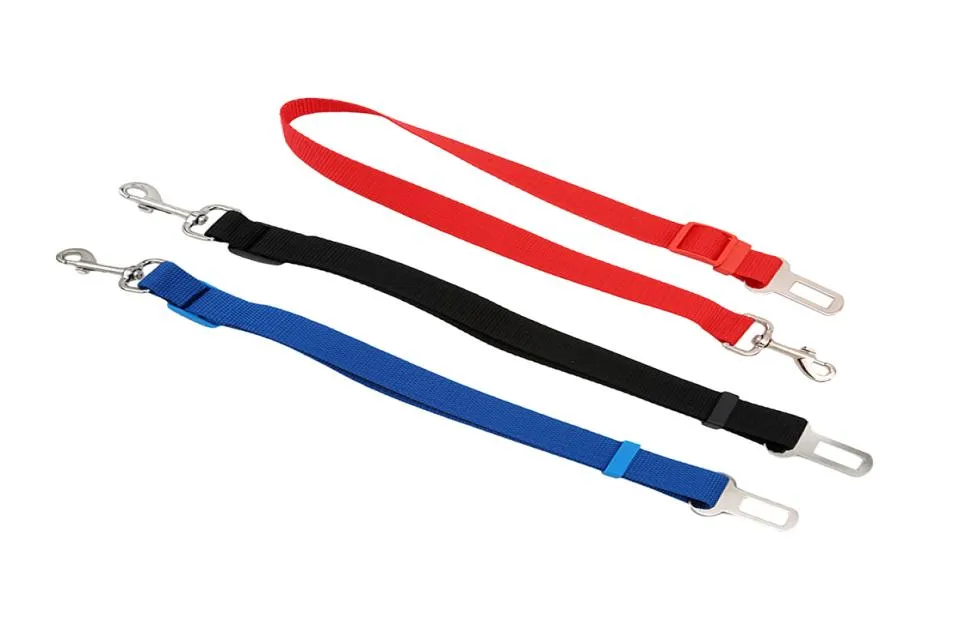 3 colori Cat Dog Car Safety Seat Belt Harness regolabile Pet Puppy Pup Hound Veicolo Cintura di sicurezza Guinzaglio per cani4764393