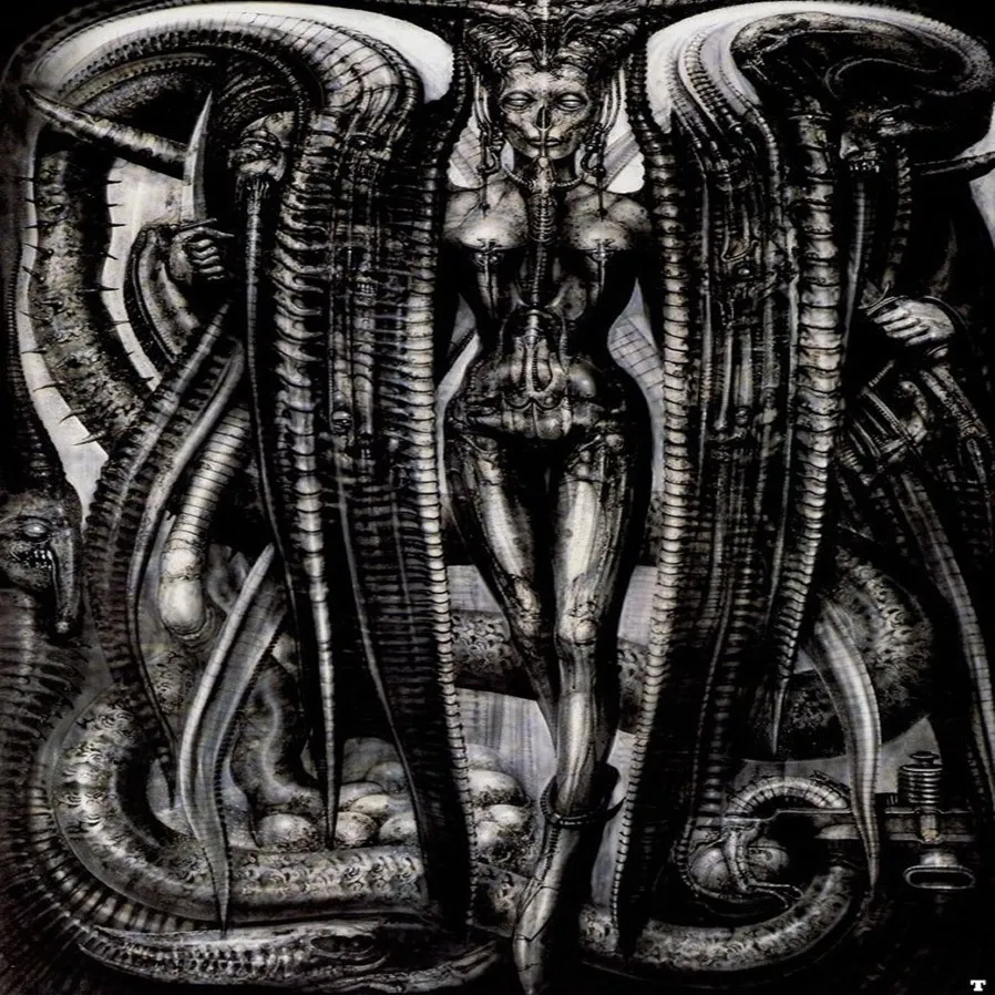 アートポスターHR Giger Li IIファブリックポスター36 x 24装飾-016286G