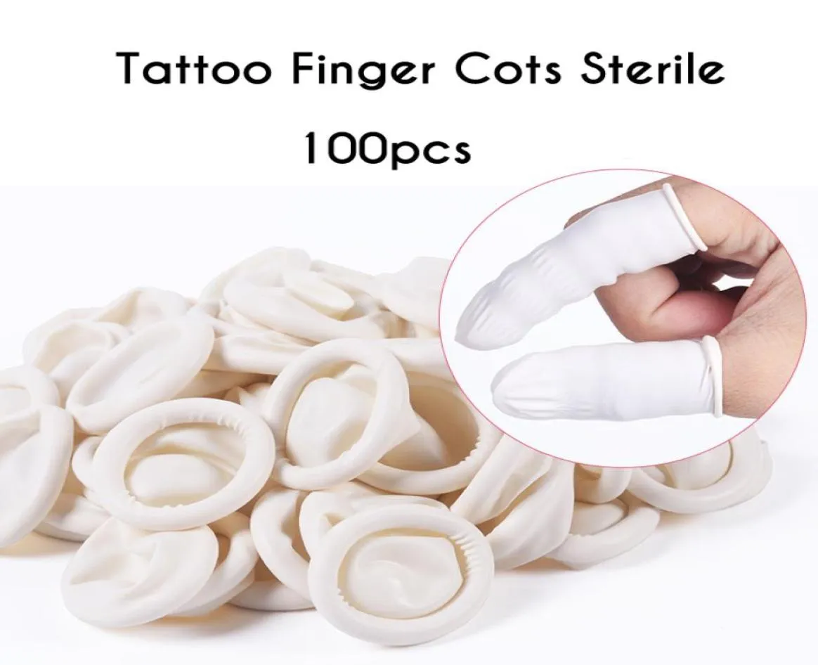 Mikroblading Tatuering Finger COTS Disponibla finger täcker gummi latex pärla vit permanent makeup ögonbryn tatuering leverans tatuering 8197673