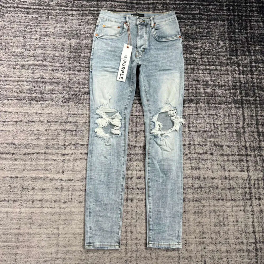 Jeans Paars Designer Je Ksubi Je Slim Fit Broek Merk Jnco Je Hole Nieuwe Stijl Baggy Je Borduren Zelfteelt Kleine Voeten Mode Denim 828