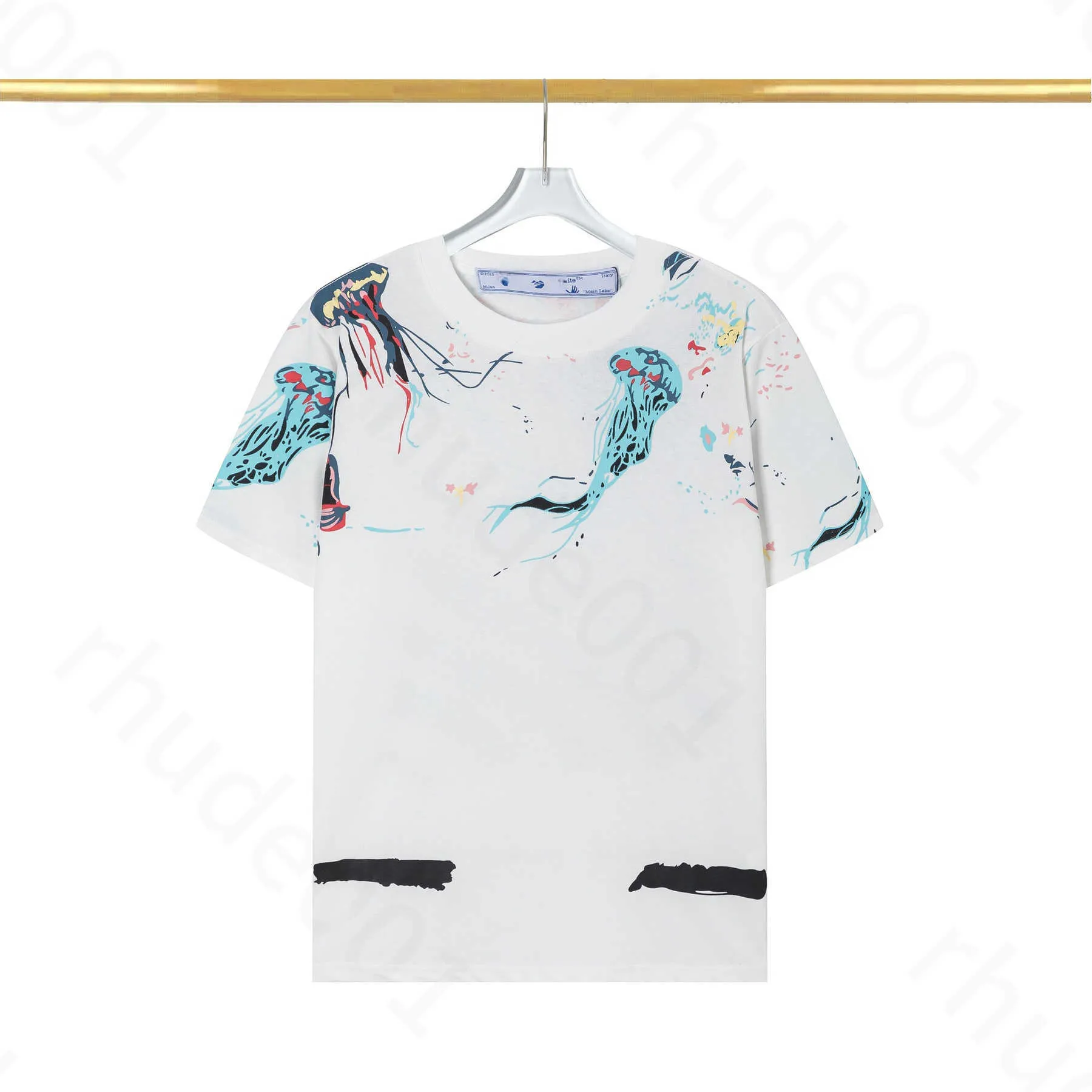 Off Мужские футболки Offs Белая рубашка с нерегулярной стрелкой Дизайнерская модная летняя свободная повседневная футболка с коротким рукавом для мужчин и женщин с принтом буквы x на спине X1b8