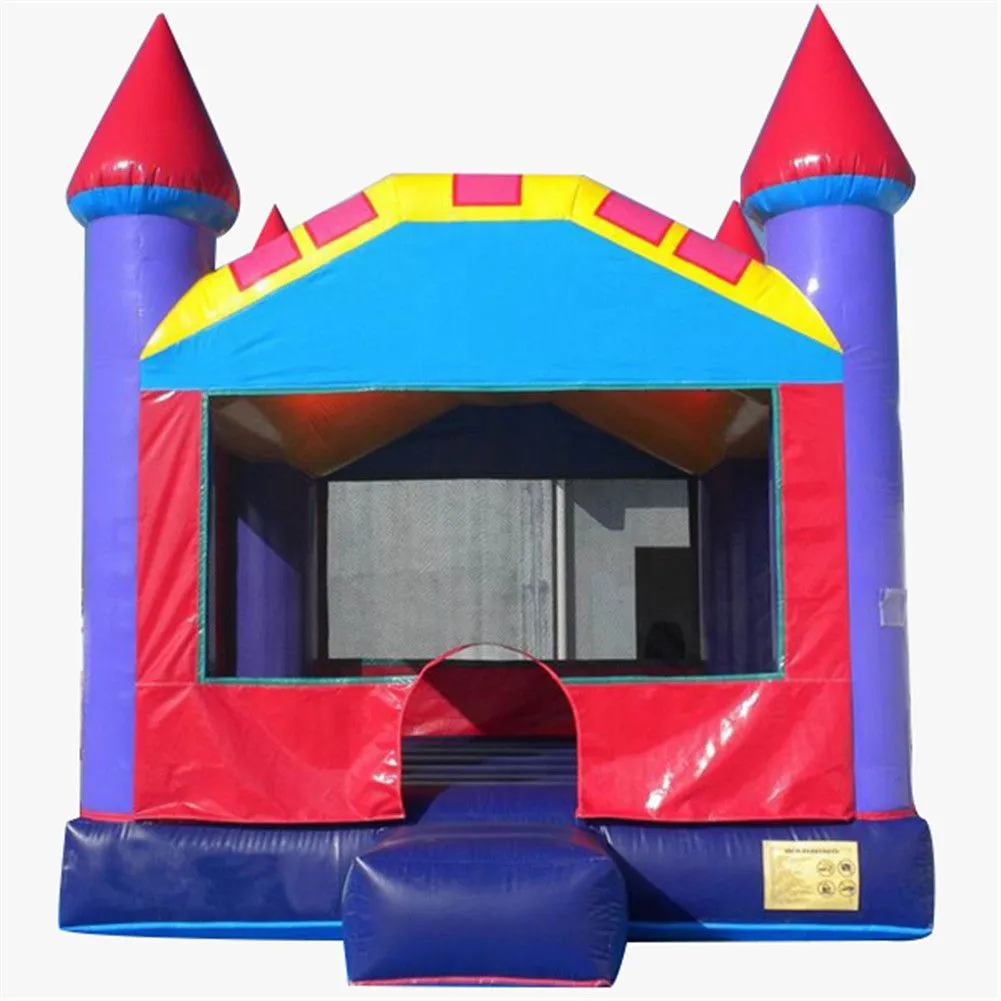 Atacado 4x4m (13,2x13,2 pés) com ventilador comercial quintal trampolim inflável bouncer de ar casa de salto saltitante castelo umpers jumpoline para criança