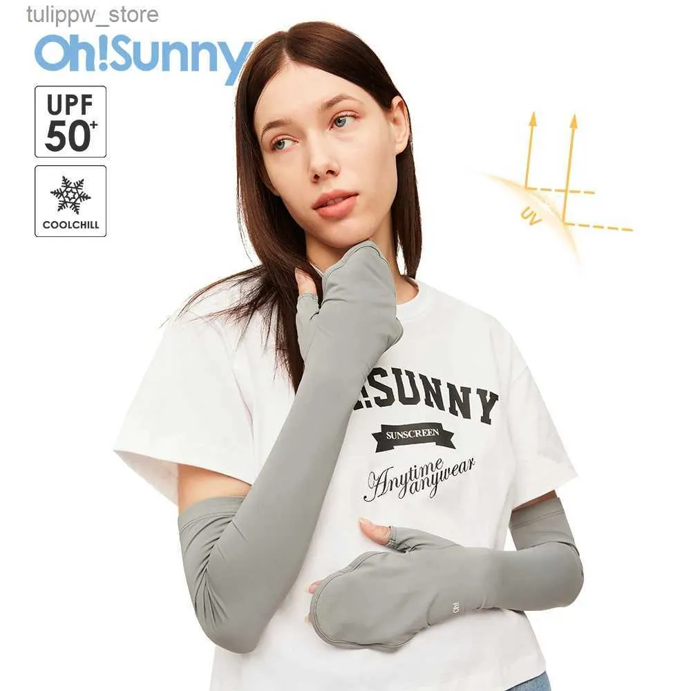 OhSunny nouveaux gants en V à manches longues Protection UV UPF50 + femmes crème solaire améliorée gants de golf de refroidissement respirants en plein air L240312