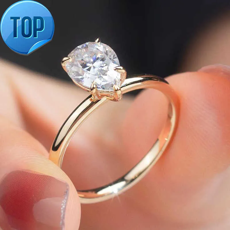 Anéis de noivado personalizados, certificado gia igi, anel de diamante de laboratório, 10k, 14k, 18k, ouro, casamento, laboratório, anel de diamante cultivado