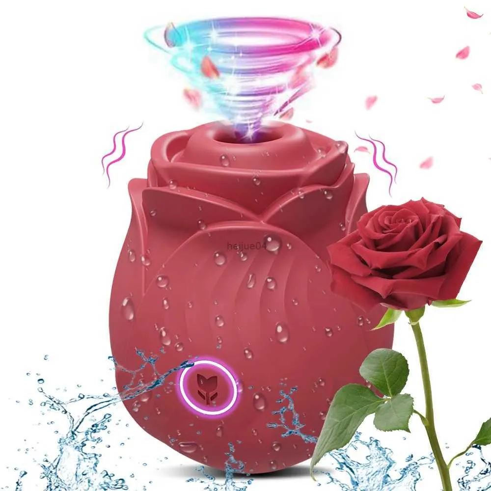 Vuxna leksaker kraftfull suger-rose vibrator leksak för kvinnor vakuum stimulator oral bröstvårtan klitor sucker kvinnliga sexleksaker varor för kvinnliga vuxnaL2403