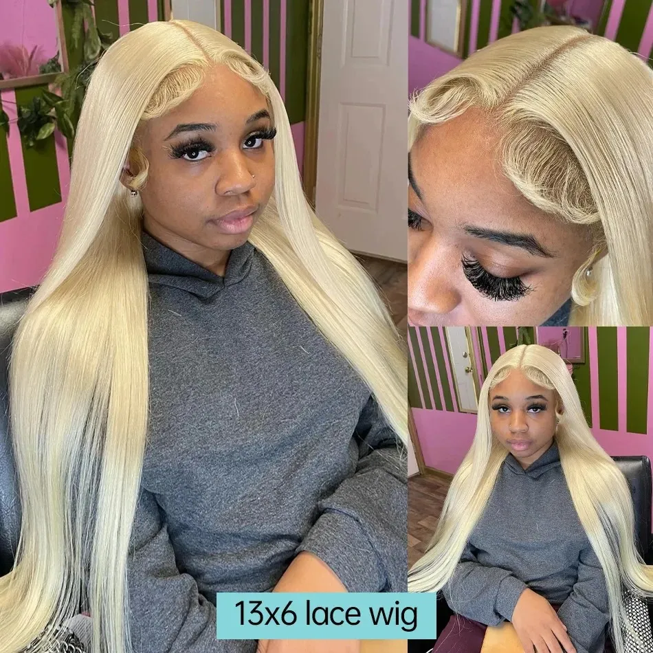 613 Lace Frontal Wigs Human Hair Colored Honey 13x4 13x6 HD Transparent Lace Front Wig Bone Straight Lace Front Wigs for Women