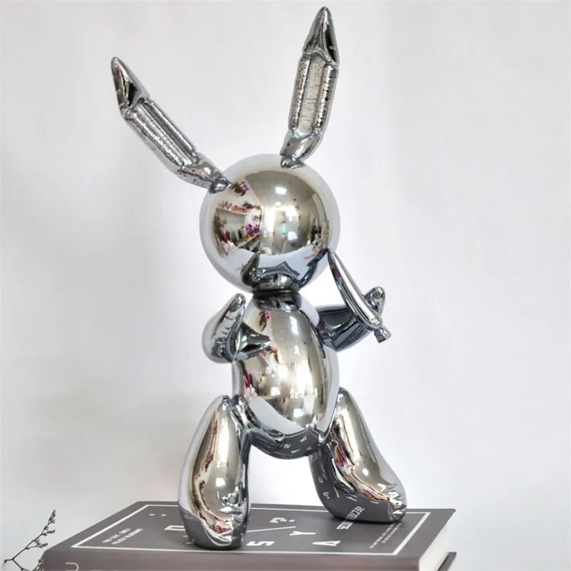 Balloon Rabbit Sculpture Home Decoration Art and Craft Garden Decoration Creative Staty T200330276C