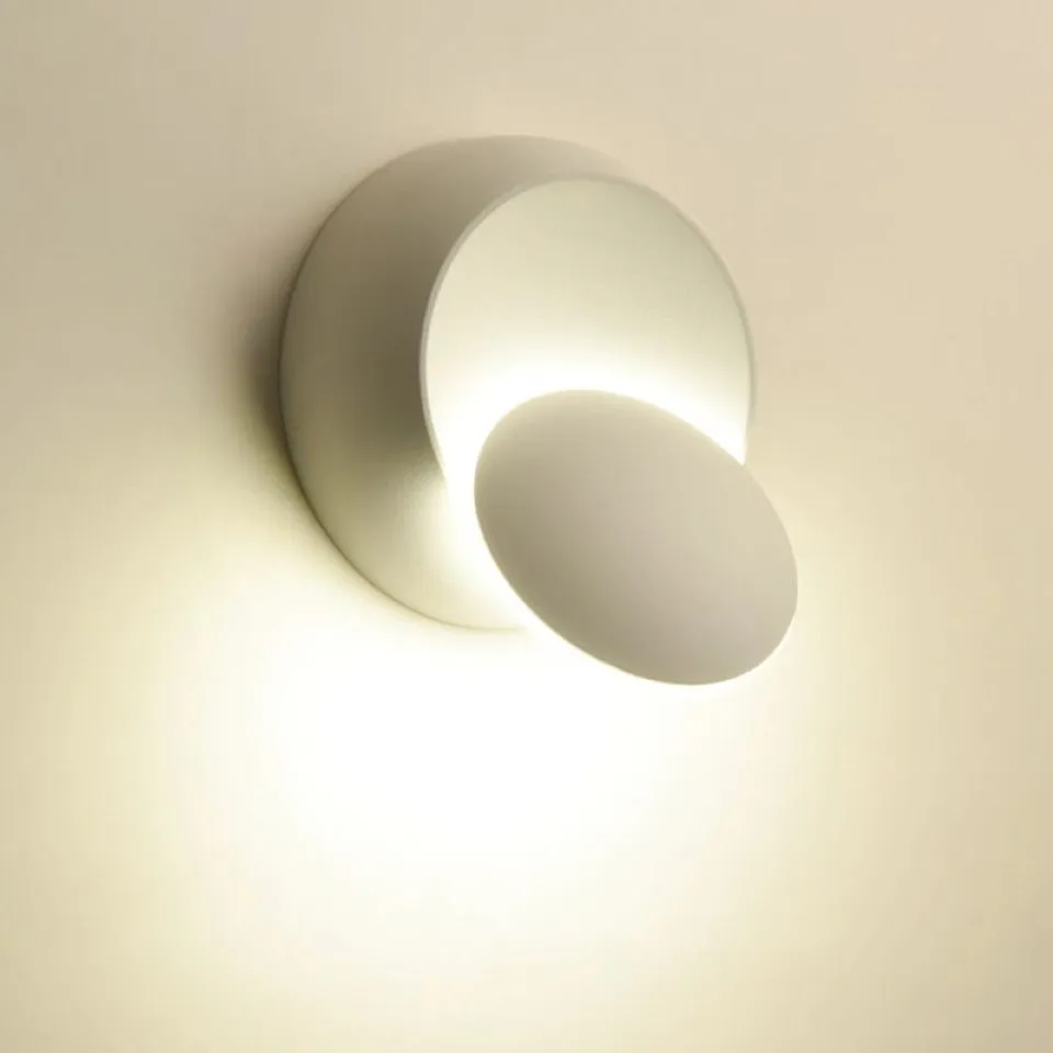 Dekorationssäng sidolamp för sovrum loft sconce ljus justerbar 360 roterbar för modernt heminredning 6w vägg ledande lampor206b