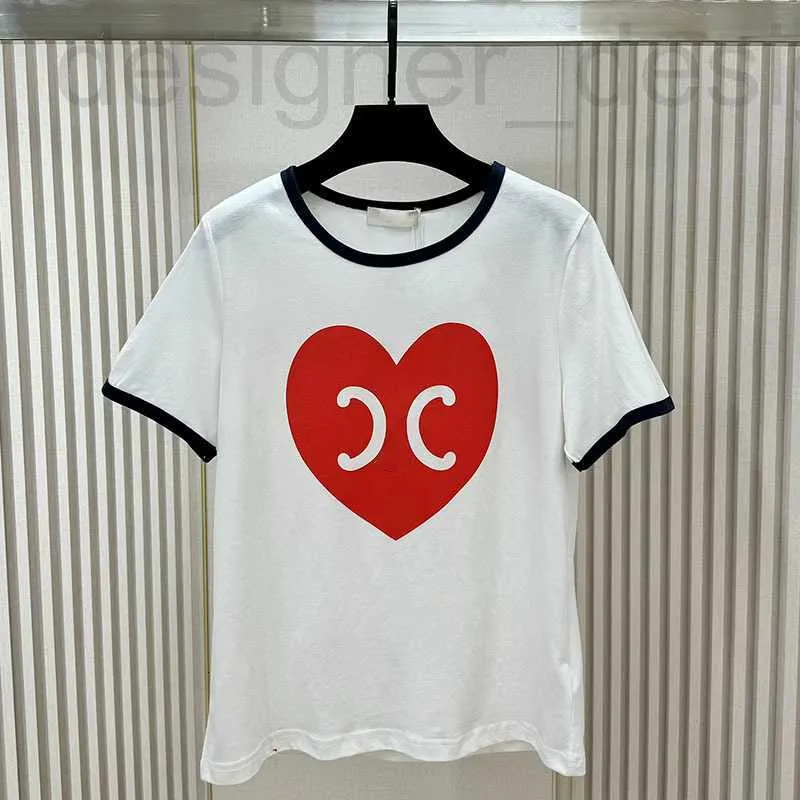 T-shirts pour hommes Marque de designer 2024 Spring Festival New Love Imprimé Col rond T-shirt à manches courtes 2YTH