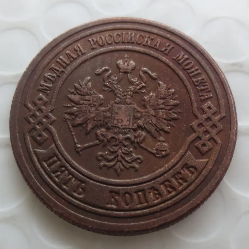 Ryssland 5 Kopeck 1872 år Kopiera kopparmynt Differ Hantverk Främjande billiga fabrik Nice Home Accessories Coins2794