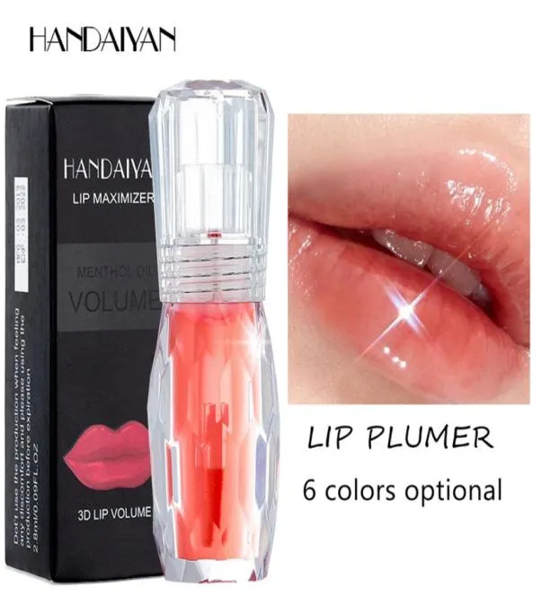 HANDAIYAN Natuurlijke Mint Lipgloss 3D Crystal Jelly Kleur Hydraterende Lip Schoonheid Make-up Cosmetische Vrouw Lip Makeup7947653
