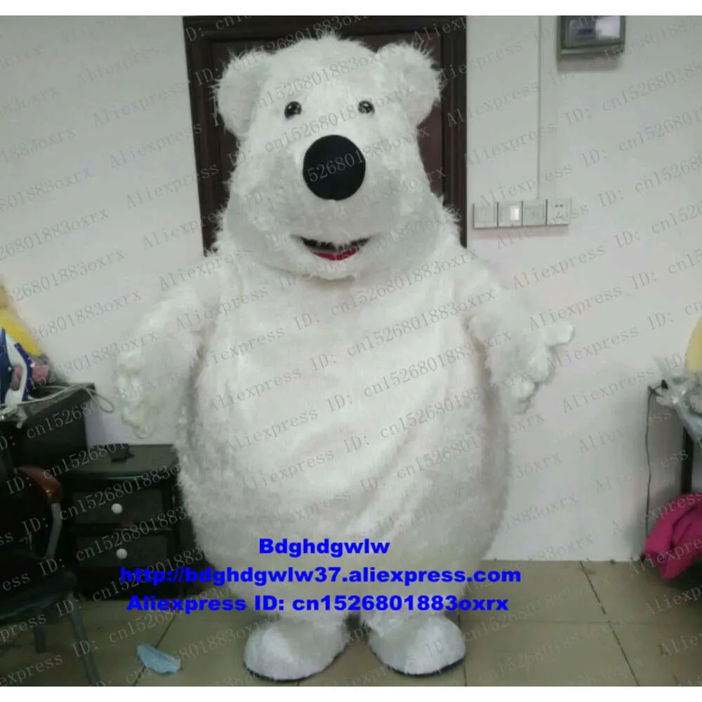 Costumi mascotte Costume da mascotte orso polare del Mar Bianco Costume da personaggio dei cartoni animati per adulti Vestito Vivido Business Street di alta classe Zx1113