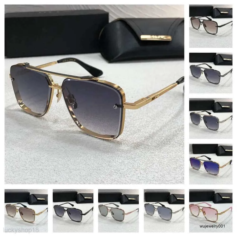 a Dita h Six Высококачественные оригинальные дизайнерские солнцезащитные очки для мужчин, модные ретро-брендовые очки, модный дизайн