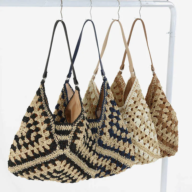 Sac à Main Bandoulière Tressé Crochet Franges Noir - Moyen, Microfibre, Neuf Sans étiquettes
