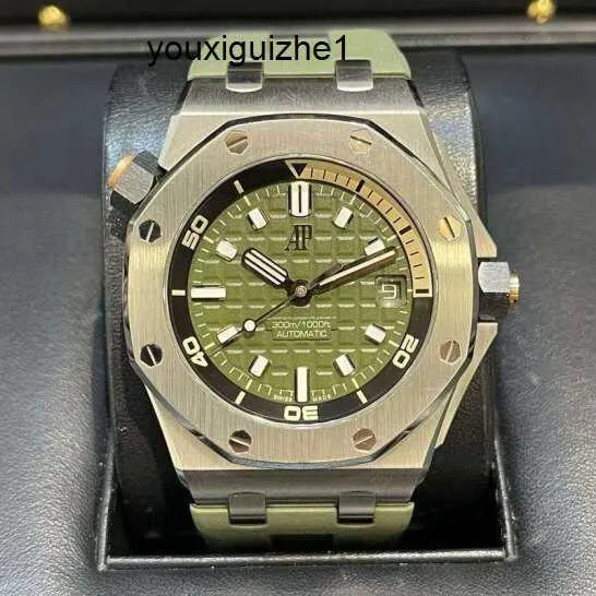 Brand Tactical AP Watch Royal Oak Offshore Series 15720st.OO.A052CA.01 MENS Automatisk mekanisk avslappnad 42 mm Datum Display Luxury Watch