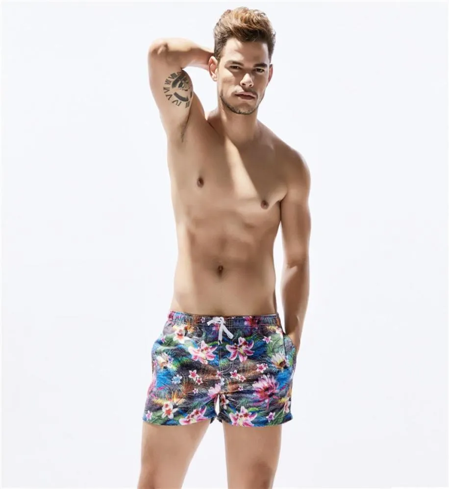 Yeni Seobean Çiçek Erkek Tahta Şort Erkekler Plaj Mayo Kısa Erkek Bermudas Plaj Giyim Mayo Kıyafet Hızlı Kuru Boyut MLXL 713068908359