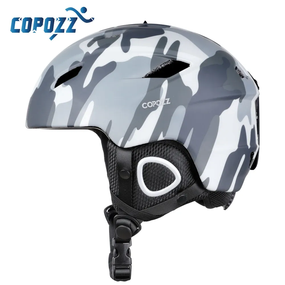 Pakken Copozz Light Ski -helm met veiligheid Integralmolded Snowboard Helmm Motorfiets Skiën Sneeuw Husband Men Men Women Kind Kids