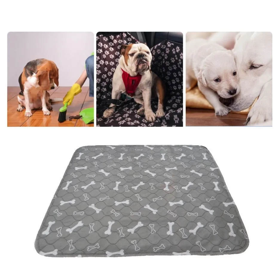 Tapis imperméable et réutilisable pour chien, tapis de lit pour chien, coussin d'urine, entraînement des animaux, voyage, pipi pour chiot, tampon à absorption rapide, Rug166Y