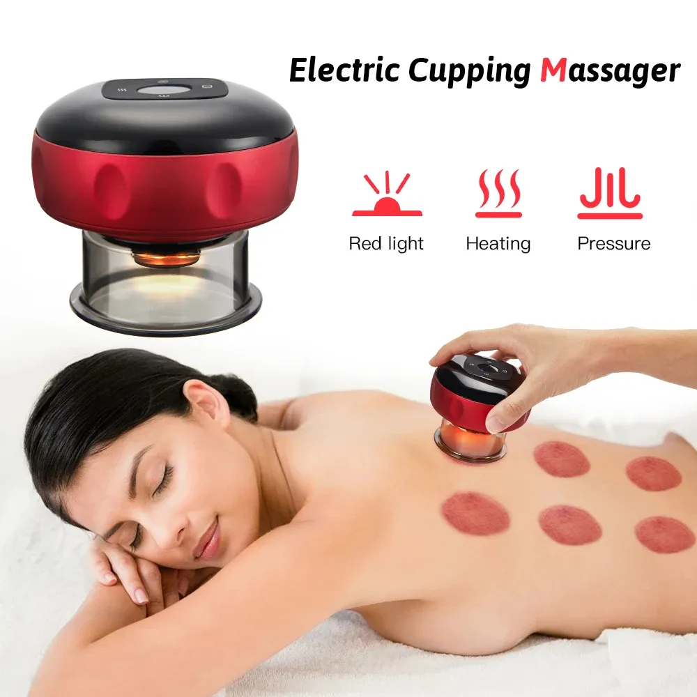 Masseur Électrique Ventouses Massage Gua Sha Ventouses Sous Vide Corps Masseur Pression Négative Anticellulite Massage Corps Tasses Maseador