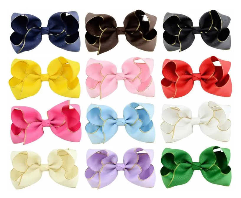 Baby flickor bow hårnålar stora bowknot barrette barn hårbutik bågar barn hårtillbehör KFJ416430605