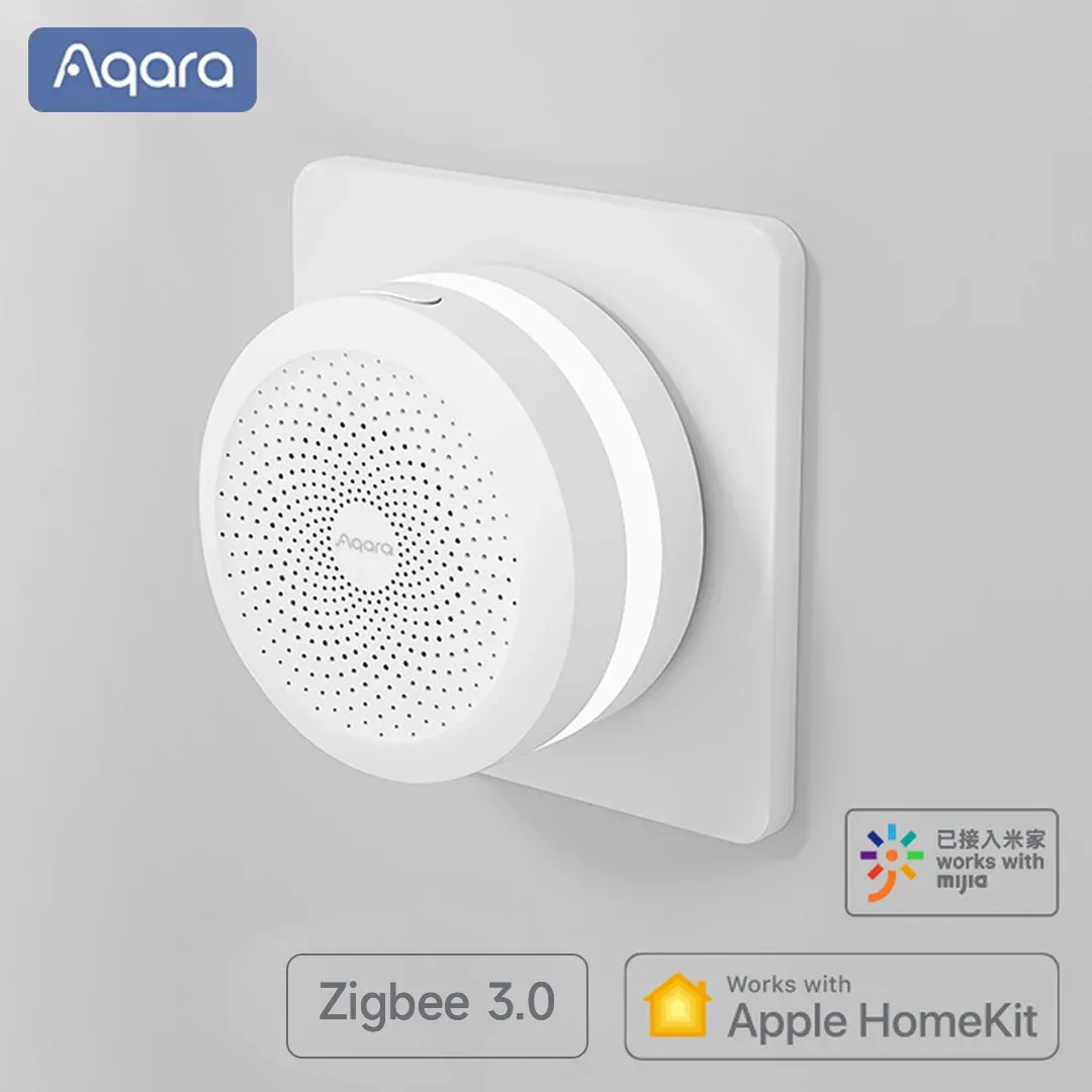 Steuern Sie den Aqara Smart Hub M1S mit den meisten Zigbee-Alarmsystemen und steuern Sie die Steuerung automatisch mit dem Apple Homekit