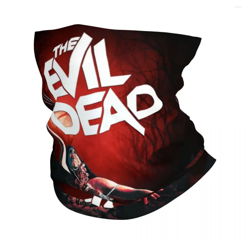 Bandanas Evil Dead Bandana Pescoço Gaiter Para Caminhadas Caça Homens Mulheres Envoltório Cachecol Sobrenatural Filme de Terror Balaclava Mais Quente