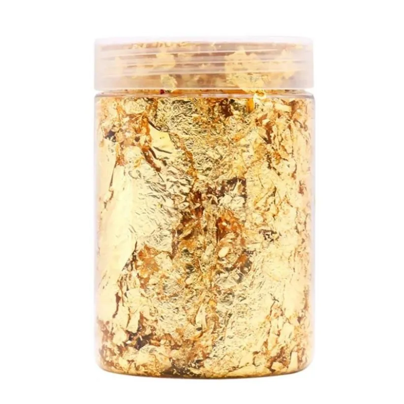 Otras artes y manualidades Escamas de lámina metálica Cobre Schabin Dorado Oro Resina Arte 1 Botella Plata 10g249V