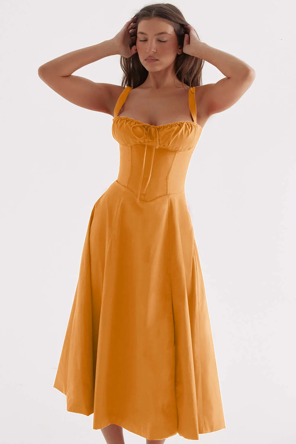 デザイナーの女性服夏エレガントでファッショナブルな高級感覚スリング優しいスタイルドレスフレンチスタイルマキシドレスレディースドレスブラックカクテルドレスQ83T