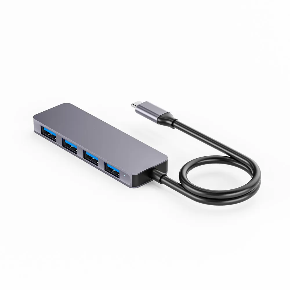 4 em 1 USB C Hub Dock Type C para USB 3.0 Adaptador divisor de 4 portas para Macbook Pro Huawei Matebook Laptop PC