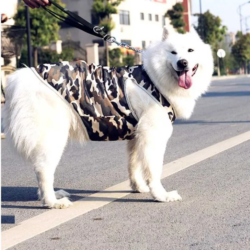 Hellomoon Pet Vest för Big Dog Stylish Fashion Breattable Mesh Vest Cooling Large Dog Summer Clothes238i