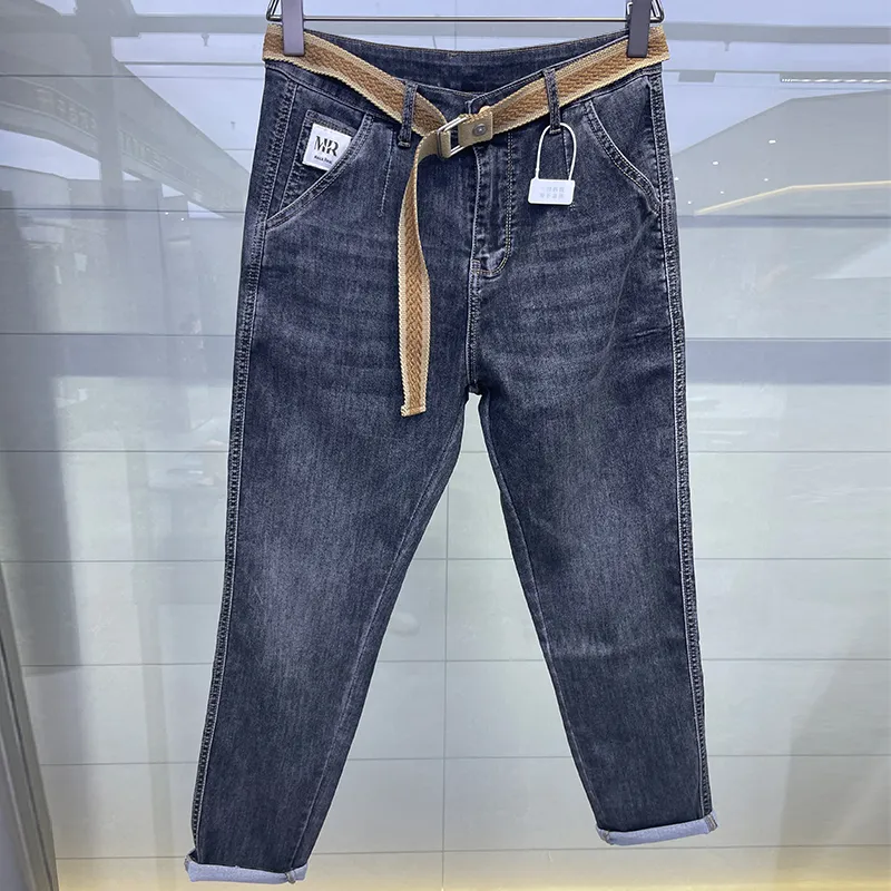 Jeans da uomo, versione slim fit micro span, buona elasticità, versione fashion-8955