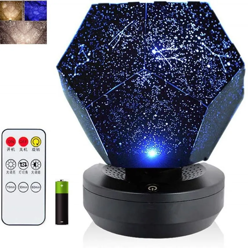 Projecteur de galaxie pour chambre, lampe ciel étoilé, DIY, Original, planétarium, cadeau pour chambre d'enfant, lumière décorative, télécommande C236c