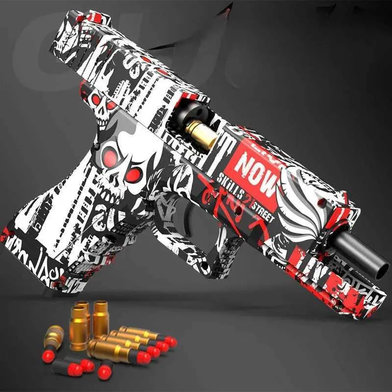 Gun Toys Cave Desert Eagle Gun Toy for Soft Bullets Stallion 1911 Toy Gun Airsoft EVA Bullet Outdoor Fun Toys for Kids 240307