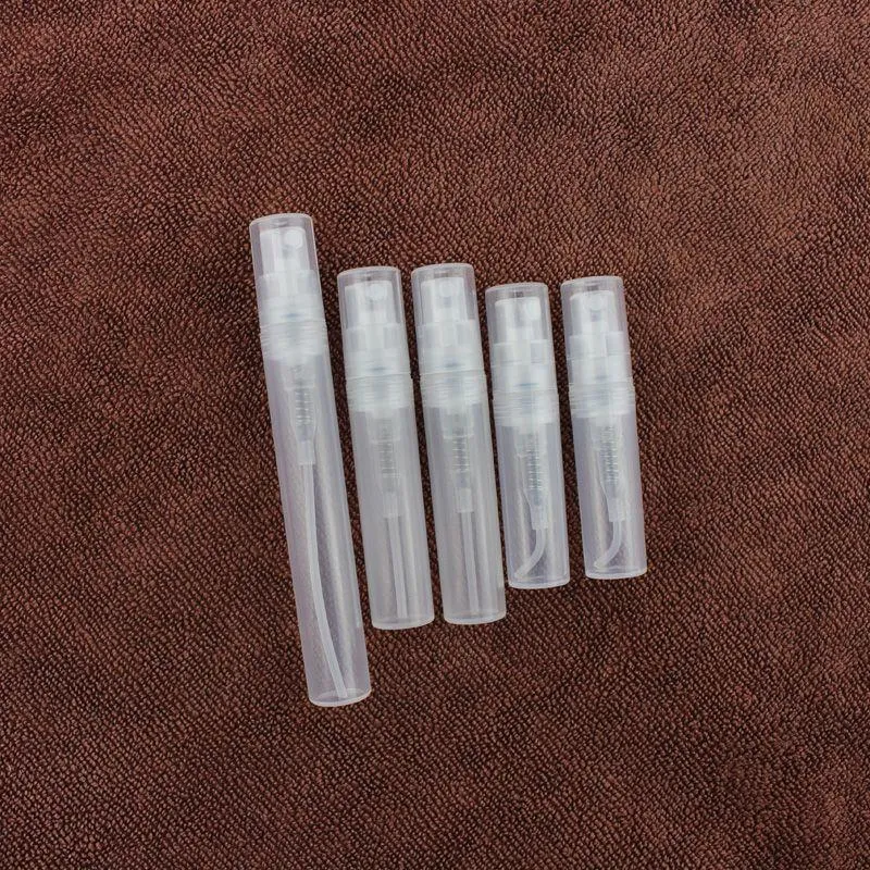 50 X 2ml 3ml 5ml Empty Plastic Perfume Bottles Mist Spray Refillable Bottle Small Test Sample Container Vial Atomizer Perfumes Xkqls