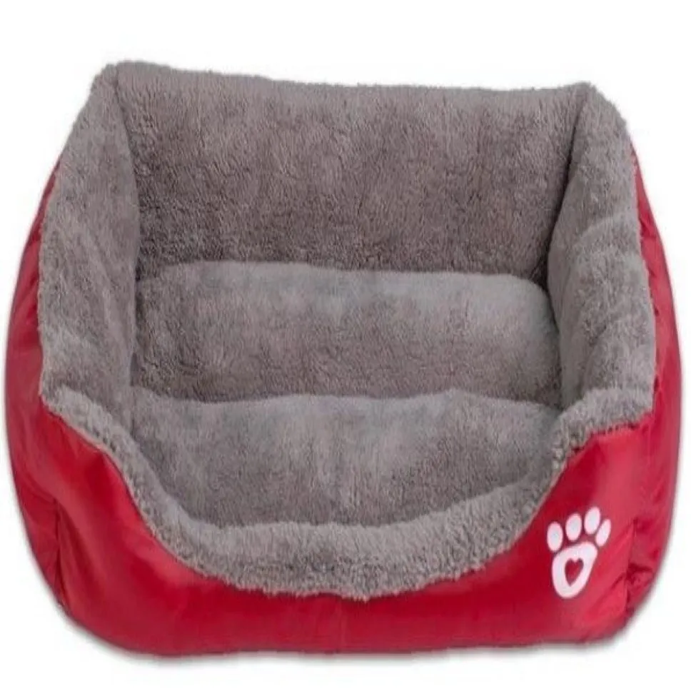 Pawing Pet Dog Bed Warming Dog House Soft Material Nest Dog Baskets Fall och Winter Warm Kennel för Cat Puppy C1004251S